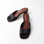 オデットエオディール Odette e Odile チャンキーヒール サンダル 24.5cm/ブラック 黒 ミュール つっかけ【2400014249170】