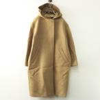 ショッピングハミルトン 美品 フレームワーク FRAMeWORK ハミルトンウール フード付き ロングコート 36 ベージュ/上着 秋冬 ジャケット【2400014445749】