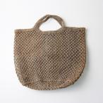 メイソンベンガル MAISON BENGAL JUTE MACRAME SHOPPING BAG ジュートマクラメショッピングバッグ/グレー系【2400014512410】