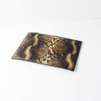 aspinaruo Blond nAspinal of London питон дизайн клатч / Brown ручная сумочка [2400014538243]