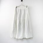 ソウルベリー soulberry あしたのふく ちょっぴりティアードスカート 4L/ホワイト ボトムス ロング フレア イージー 【2400014541946】