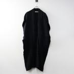 ショッピングエヴァ 定価29700円 2023年 エヴァムエヴァ evam eva E233T014 linen long vest リネンロングベスト M ブラック┃黒 麻【2400014579468】