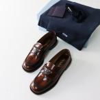 未使用 保管品 プラダ PRADA トライアングルロゴ レザーローファー 36＼ブラウン シューズ 23.0cm【2400014598803】