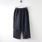 ショッピングパッチワーク 2024SS ユニ yuni パッチワークレースイージーパンツ F＼ブラック コットン ゴム【2400014598896】