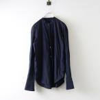 2021SS エーピーストゥディオ AP STUDIO SOKTAS スタンドカラーSH シャツ＼ネイビー コットン ブラウス 長袖 トップス【2400014616064】