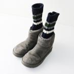 美品 アグ UGG × サカイ sacai Sacai KNIT CLASSIC MINI コラボ ボアブーツ 24cm｜グレー シューズ ムートン ソックス【2400014623789】