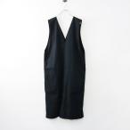 ショッピングエヴァ 定価24200円 エヴァムエヴァ evam eva cotton sleeveless OP コットンスリーブレス ワンピース ブラック┃黒 ジャンスカ【2400014626940】