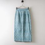 ショッピングロンハーマン ロンハーマン Ron Herman 別注 エスゼットブロックプリント SZ Blockprints コットンキャンバスロングスカート XS 青┃【2400014627718】