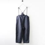【期間限定価格】ネストローブ nest Robe コットンリネンダンガリーサロペット パンツ F インディゴブルー┃オーバーオール【2400014637595】