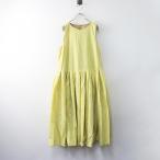 ヴェリテクール Veritecoeur VC-2505B リバーシブルノースリーブワンピース F＼イエロー ベージュ ギンガムチェック【2400014641479】