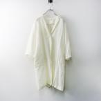 ショッピングエヴァ エヴァムエヴァ evam eva 1ボタン リネンロングジャケット 1 キナリ┃羽織 ハオリ ブレザー 麻素材【2400014646757】