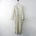 ショッピングエヴァ 美品 2024 エヴァムエヴァ evam eva E241T041 cotton one piece コットンワンピース 1 キナリ 薄ベージュ系┃ドレス【2400014646764】