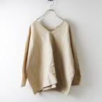 ショッピングエヴァ 美品 エヴァムエヴァ evam eva silk linen pullover シルクリネンプルオーバー ブラウス ベージュ┃トップス カットソー【2400014656657】