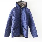 ショッピングラベンハム ラベンハム LAVENHAM CRAYDON フードキルティングジャケット 38＼ネイビー ブルゾン アウター 中綿 クレイドン【2400014659658】