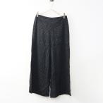 ビアズリー BEARDSLEY ドットジャガードパンツ F｜ブラック ボトムス 水玉 サイドジップ ストレート 【2400014677034】