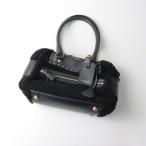  не использовался хранение товар J&amp;MDAVIDSON J and M Davidson MINI VIVI Mini vi vi боа сумка "Boston bag" черный I[2400014677874]