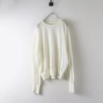 2021SS アパルトモン L'Appartement C/N Sheer KNIT クルーネック シアーニット プルオーバー ｜オフホワイト【2400014678673】