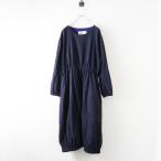 ヴェリテクール Veritecoeur バルーンギャザーワンピース＼ネイビー ドレス ロング【2400014683769】
