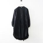 【期間限定価格】ハグオーワー HUG O WaR 袖刺繍リネンピンタックワンピース＼ブラック ドレス フレア【2400014690538】