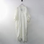 美品 ティッカ TICCA リネンツイストスリーブワンピース F＼ホワイト ドレス スキッパー ロング【2400014699043】