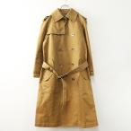 良品 2019SS トリココムデギャルソン tricot COMME des GARCONS 配色切替 トレンチコート M ベージュ┃裏地チェック【2400014719765】