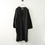 ショッピングエヴァ エヴァムエヴァ evam eva リネン ウール コットン カシュクール カーディガン ｜チャコールグレー トップス 羽織り【2400014728514】