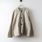 ハウス HUIS. 307 やわらかシーチングコットンアトリエジャケット FREE グレージュ┃トップス 羽織 ハオリ【2400014731972】