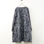 ソウソウ SOU SOU  le coq sportif ルコックスポルティフ ギンガムチェック 花柄プリント BIKEワンピース S┃グレー【2400014733600】