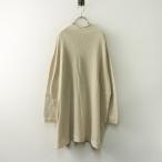 ショッピングチュニック 美品 定価27500円 45R フォーティーファイブアール ローゲージ超ガーゼのチュニック  ベージュ┃ニット素材【2400014737684】