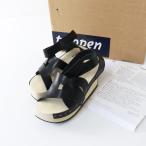 ショッピング厚底 保管品 美品 トリッペン Trippen レターズ LETTERS ウッドソールサンダル 35‖ブラック×ナチュラル 22.5cm 厚底 【2400014754568】