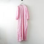 ロンハーマン Ron Herman コットン ブロックプリント ワンピース XS｜ピンク トップス ドレス バンドカラー【2400014756968】