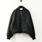 美品 ティッカ TICCA ショートMA-1 ブルゾン F｜ブラック 羽織り アウター ジャケット ミリタリー 前開き 長袖【2400014757699】