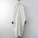 【期間限定価格】モートン motone コットンリネンギャザーバンドカラーワンピース S＼ホワイト ドレス 前開き【2400014758573】