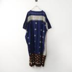 ショッピング水玉 フォーティーファイブアール 45R 度詰天竺の水玉プリントドレス 0｜ブルー ブラウン インディゴ 半袖【2400014764949】