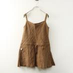 u..USAATO рука ткань натуральный . дерево . индиго окраска полоса топ l оттенок коричневого красочный tops [2400014796902]