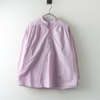 2024SS ガーデンズオブパラダイス gardens of paradise コットンカラーレスプルオーバーシャツ 00＼ラベンダー ブラウス【2400014807776】