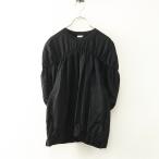 新品 2024 ノワールケイニノミヤ コムデギャルソン noir kei ninomiya ヨークギャザーバルーンカットソー M ブラック┃【2400014822571】