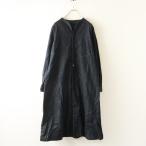 ショッピングダンガリー 美品 2026SS パラスパレス pal'las palace 20／-ムラ糸ダンガリーボトル襟ワンピース 2＼インディゴ ネイビー ドレス 【2400014824568】