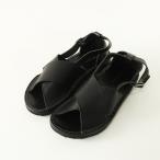 【期間限定価格】新品 未使用 プランテーション Plantation ストラップ レザー サンダル M｜ブラック シューズ 【2400014827644】