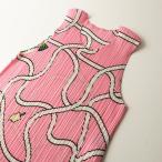 【期間限定価格】美品 2021SS プリーツプリーズ イッセイミヤケ PLEATS PLEASE 路面店限定 ノースリーブワンピース 5 ピンク┃/ドレス【2400014830620】