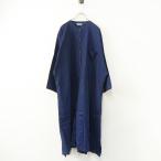 ソウルベリー soulberry リネンコットンステッチシャツワンピース L＼ネイビー バンドカラー 白をハンサムにする青【2400014844320】