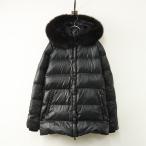 ショッピングデュベティカ デュベティカ DUVETICA Sabik フォックスファー ダウンコート 40＼ブラック ナイロン フード ダウンジャケット サビック【2400014846607】