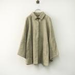  прекрасный товар ne соломинка bnest Robe шерсть linen "в елочку" ткань пончо пальто бежевый I накидка жакет [2400014851021]