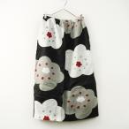 ショッピングほほえみ ソウソウ SOU・SOU 京都 麻 双筒衣 ほほえみ ｜ブラック ボトムス スカート イージー ウエストゴム【2400014876055】