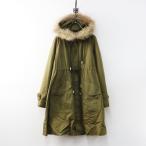 Lois Crayon Lois CRAYON Short Mod's Coat Ml хаки серия перо ткань внешний мех енота натуральный мех [2400015106793]
