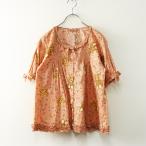 ショッピングピンク 【期間限定価格】ピンクハウス PINK HOUSE テディベアローズ プリント ブラウス ｜ピンク トップス ピンタック ピコフリル リボン【2400074153349】