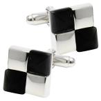Yahoo! Yahoo!ショッピング(ヤフー ショッピング)カフス スクエアブロック ブラック カフスボタン カフスリンクス ブラック ブロック スタイリッシュ 男性用 冠婚葬祭 プレゼント 就職祝い 袖