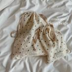 [2 пункт до кошка pohs возможно ]new cotton pouch Heart( большой + маленький )2 листов set мешочек pauchi сумка хлопок Trick Hori kTRICK HOLIC