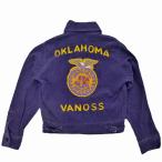 ショッピングused 90's Used OKLAHOMA FFA Corduroy Jacket 90年代古着 コーデュロイジャケット エフエフエージャケット チェーンステッチ オクラホマ 短丈 ショート丈 ワッペン34