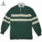 Used 90-00's Boys Polo by Ralph Lauren Long Sleeves Rugby Shirt 90-00 годы б/у одежда Kids Polo Ralph Lauren окантовка длинный рукав Rugger рубашка M регби 